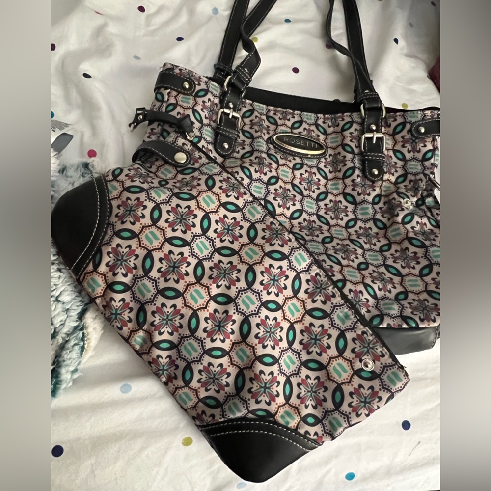 Rossetti tote with Detachable clutch